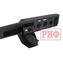 Бампер РИФ силовой задний для ГАЗ Соболь NN с фонарями, калиткой, возможностью установки фаркопа, стандарт