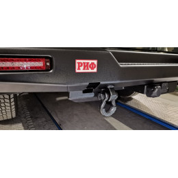 Бампер РИФ силовой задний для ГАЗ Соболь NN с фонарями, калиткой, возможностью установки фаркопа, стандарт