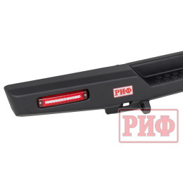 Бампер РИФ силовой задний для ГАЗ Соболь NN с фонарями, калиткой, возможностью установки фаркопа, стандарт