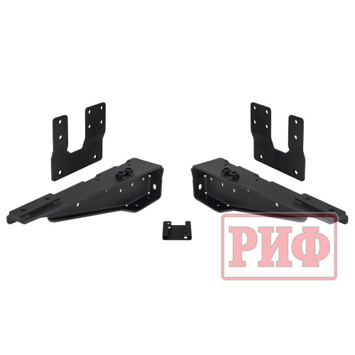 Бампер РИФ силовой задний для ГАЗ Соболь NN с фонарями, калиткой, возможностью установки фаркопа, стандарт