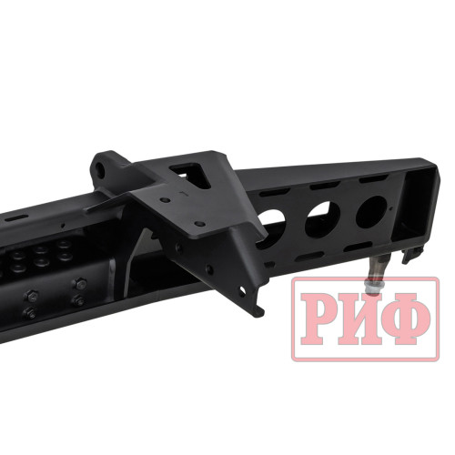 Бампер РИФ силовой задний для ГАЗ Соболь NN с фонарями, калиткой, возможностью установки фаркопа, стандарт