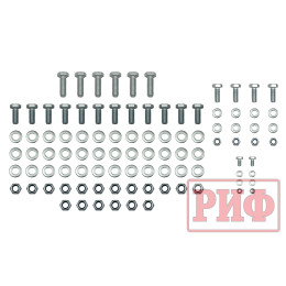 Бампер РИФ силовой задний для ГАЗ Соболь NN с фонарями, калиткой, возможностью установки фаркопа, стандарт