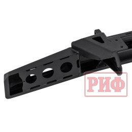 Бампер РИФ силовой задний для ГАЗ Соболь NN с фонарями, калиткой, возможностью установки фаркопа, стандарт