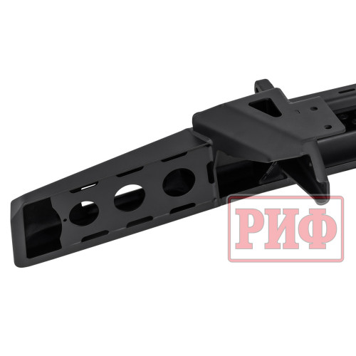 Бампер РИФ силовой задний для ГАЗ Соболь NN с фонарями, калиткой, возможностью установки фаркопа, стандарт