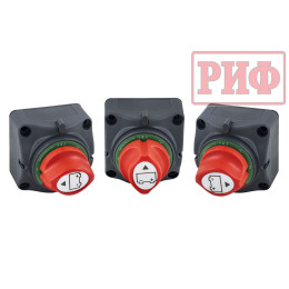 Коммутатор двух аккумуляторов и выключатель массы РИФ 12-48В 275А