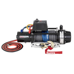 Лебёдка автомобильная электрическая 12V Runva 11000 lbs 5000 кг (влагозащищенная) синтетический трос