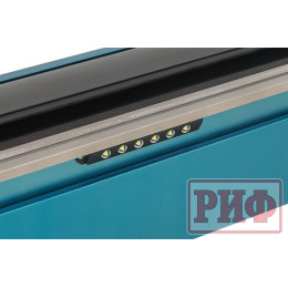 Крышка кузова РИФ для Foton Tunland G7, роллета раздвижная с электроприводом 1587х1666 мм, алюминиевая, черная