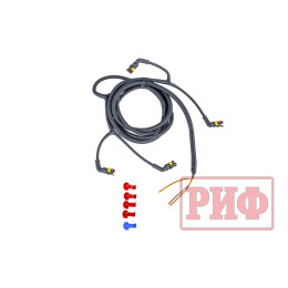 Бампер РИФ силовой задний Toyota Land Cruiser 78 2007+ с квадратом под фаркоп, калиткой и фонарями