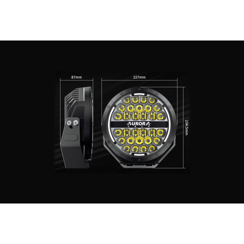 Светодиодные фары комбинированного света AURORA 229 мм 150W LED