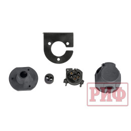 Бампер РИФ силовой задний Toyota Land Cruiser 200 2007-2012 с квадратом под фаркоп, калиткой, фонарями, подсветкой номера