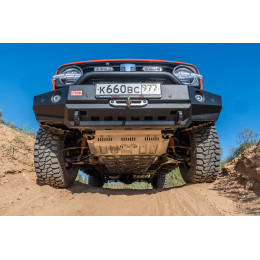 Защита Falcon радиатора, картера, РК, КПП для Tank 300 Off-road version, базовая, алюм. 8 мм