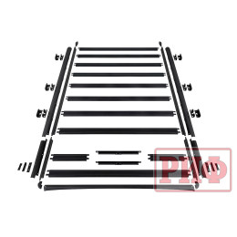Багажник экспедиционный (платформа) алюминиевый РИФ 1600x2650 мм для ГАЗ Соболь NN с вставкой RIF108-16572 (2 места)