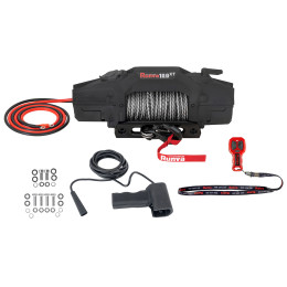 Лебёдка автомобильная электрическая 12V Runva EWXT10000FSR 4500 кг синтетический трос