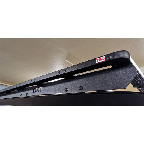 Багажник экспедиционный (платформа) алюминиевый РИФ 1150x2080 мм для Toyota Land Cruiser Prado 120 (с крепежом)