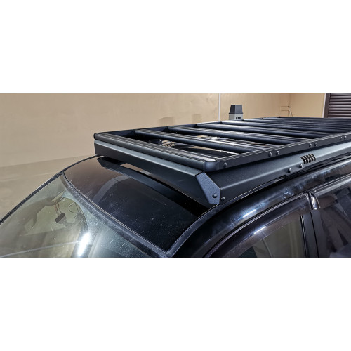 Багажник экспедиционный (платформа) алюминиевый РИФ 1150x2080 мм для Toyota Land Cruiser Prado 120 (с крепежом)