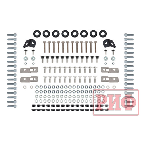 Багажник экспедиционный (платформа) алюминиевый РИФ 1150x2080 мм для Toyota Land Cruiser Prado 120 (с крепежом)