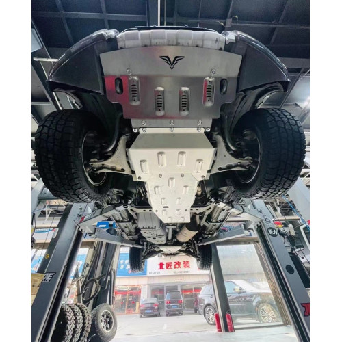 Защита Falcon радиатора, картера, РК, КПП для Mitsubishi Pajero IV (2020-2024), алюминий, 8 мм