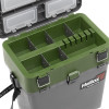Ящик рыболовный зимний HELIOS, 19 л, серый/хаки