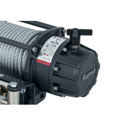 Лебёдка автомобильная электрическая 24V Runva 18000 lbs влагозащищенная, стальной трос