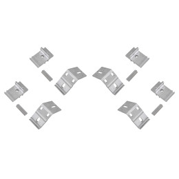 Крышка кузова РИФ для Toyota Hilux 2005-2014, роллета раздвижная, алюминиевая, черная