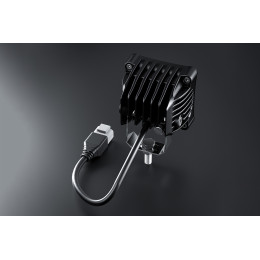 Светодиодные фары дальнего света AURORA 76x76 мм 30W с RGB подсветкой