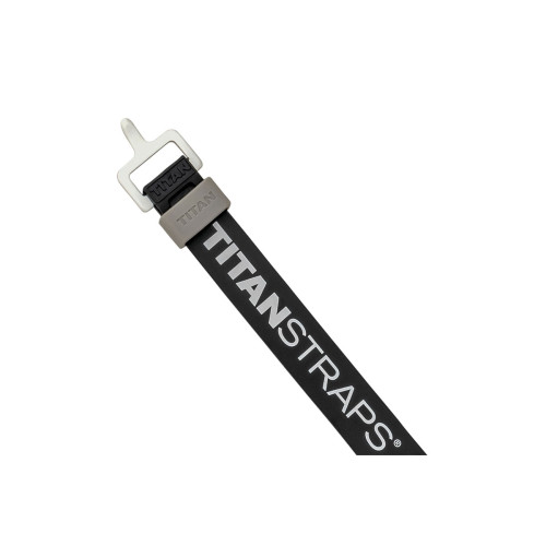 Ремень крепёжный TitanStraps Super Straps черный L = 36 см (Dmax = 9,5 см, Dmin = 3,2 см)