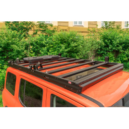 Кронштейны для бокового крепления домкрата Hi-Jack к алюминиевому багажнику (платформе) РИФ