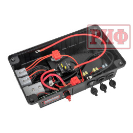 Бокс аккумуляторный 2xUSB, 2x12В, вольтметр с индикацией 420х250х330