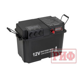 Бокс аккумуляторный 2xUSB, 2x12В, вольтметр с индикацией 420х250х330
