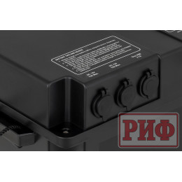 Бокс аккумуляторный 2xUSB, 2x12В, вольтметр с индикацией 420х250х330