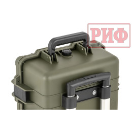 Кейс защитный ударопрочный РИФ 530х355х255 мм на колесах с телескопической ручкой IP67 (Хаки)