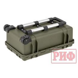 Кейс защитный ударопрочный РИФ 530х355х255 мм на колесах с телескопической ручкой IP67 (Хаки)