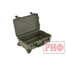 Кейс защитный ударопрочный РИФ 530х355х255 мм на колесах с телескопической ручкой IP67 (Хаки)