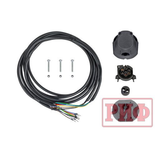 Бампер РИФ силовой задний Changan Hunter Plus с квадратом под фаркоп и фонарями