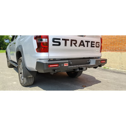 Бампер РИФ силовой задний Changan Hunter Plus с квадратом под фаркоп и фонарями