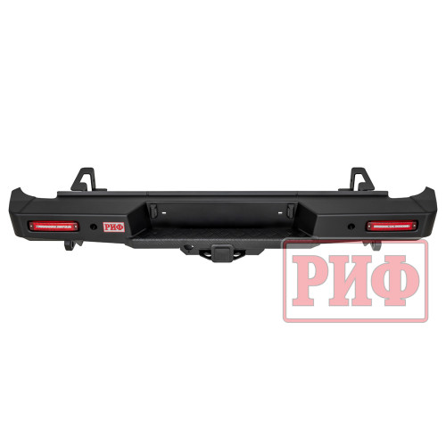 Бампер РИФ силовой задний Changan Hunter Plus с квадратом под фаркоп и фонарями