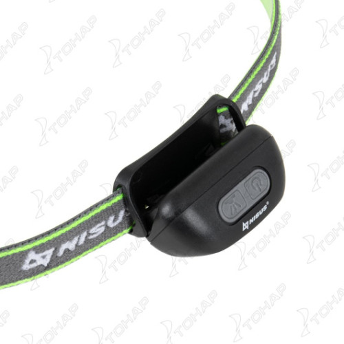 Фонарь налобный NISUS 3056S, сенсорный 120 LM, IPX4, USB 3056S