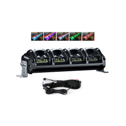 Светодиодная фара комбинированного света AURORA 254 мм 124W LED (серия RGB)