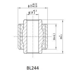 Втулка амортизатора РИФ SA244 (с маркировкой 1)