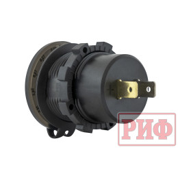 Розетка USB 2 QC 3.0 с вольтметром 