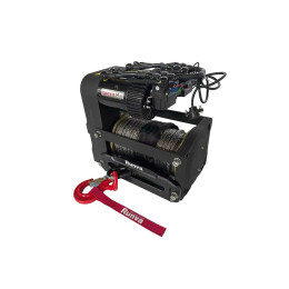 Лебёдка автомобильная электрическая 12V Runva 14000 lbs 6350 кг двухмоторная (синтетический трос)