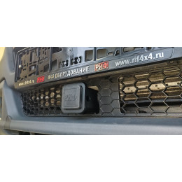 Фаркоп РИФ передний (переходник) для съёмной лебёдки с защитой радиатора на ГАЗ Соболь NN