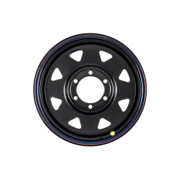 Диск усиленный стальной черный 6x139,7 8xR17 d110 ET+25 (треугольник мелкий)