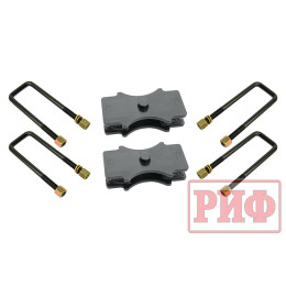 Комплект стремянок и проставок РИФ для лифта рессор на 30 мм УАЗ Патриот, Хантер, Буханка