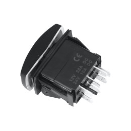 Переключатель ВКЛ/ВЫКЛ/ВКЛ, синий, ДВЕ ЛИНИИ