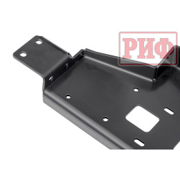 Площадка РИФ под лебёдку c защитой радиатора в штатный бампер Mitsubishi Pajero Sport 2015-2020 дизель, Mitsubishi L200 2015-2022