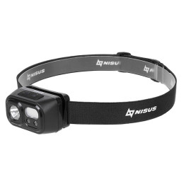 Фонарь налобный NISUS сенсорный 200 LM, IP44, USB