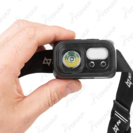 Фонарь налобный NISUS сенсорный 200 LM, IP44, USB