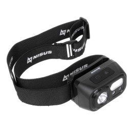 Фонарь налобный NISUS сенсорный 200 LM, IP44, USB