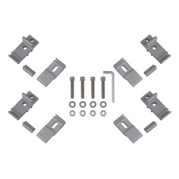 Крышка кузова РИФ для Mitsubishi L200 2015+, трёхсекционная, алюминиевая, черная